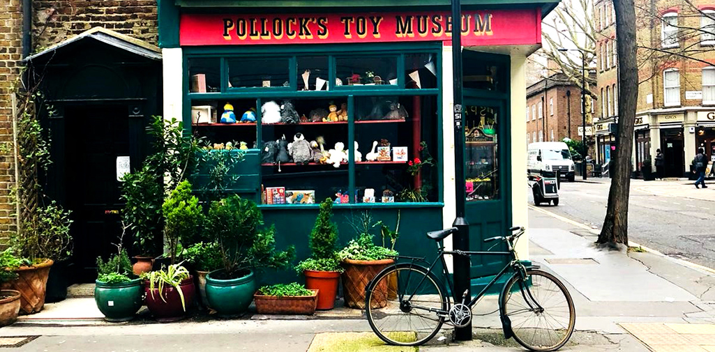 Pollocks Toy Museum store front