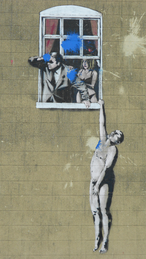 Banksy's artwork Well Hung Lover