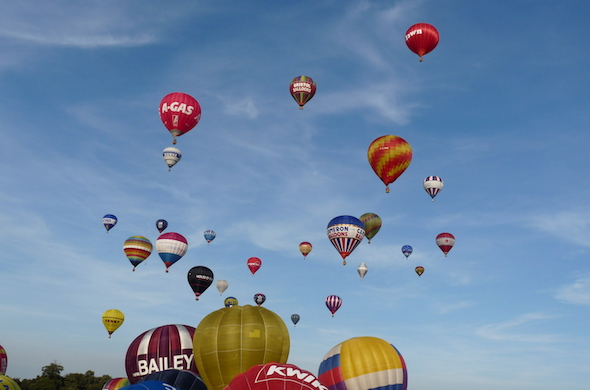 Hot Air Balloons over Bristol City