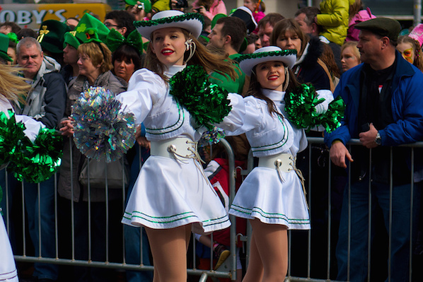 The St Patrick's Day parade in Dublin