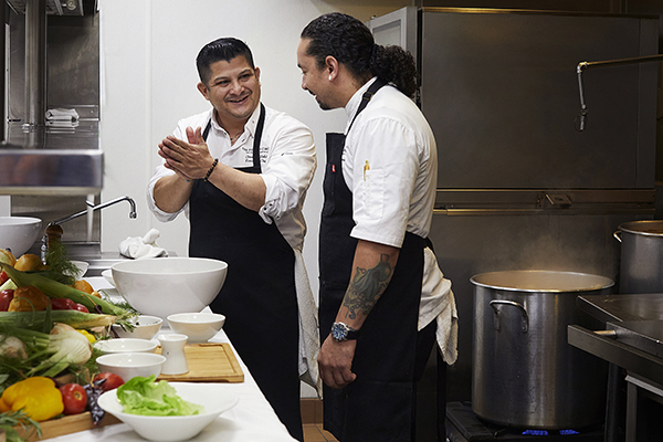 Two chefs in the kitchen