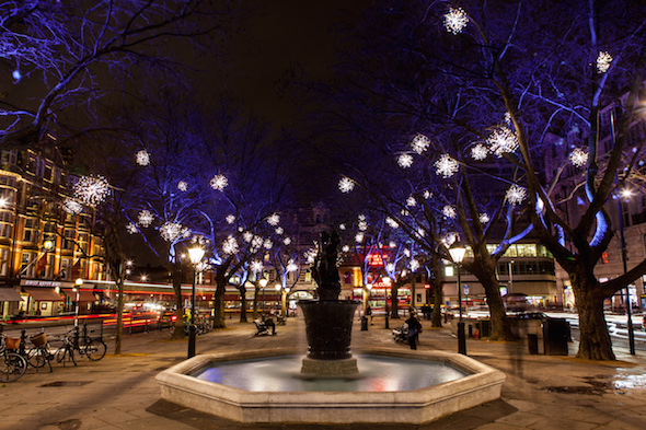 Streets of London at Christmas 
