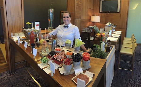 Make your own Bloody Mary at the DIY Brunch Bar in The River Lee, the best spot in Cork for a weekend brunch. 