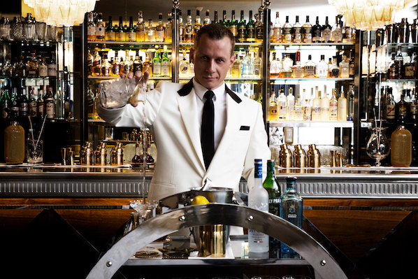 You'll find the best Martini in Dublin shaken up from the art deco martini trolley in the Sidecar bar in The Westbury