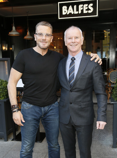 Paul Byrne and David Murray at the launch of Power Plates for Breakfast at Balfes in partnership with BodyByrne Fitness