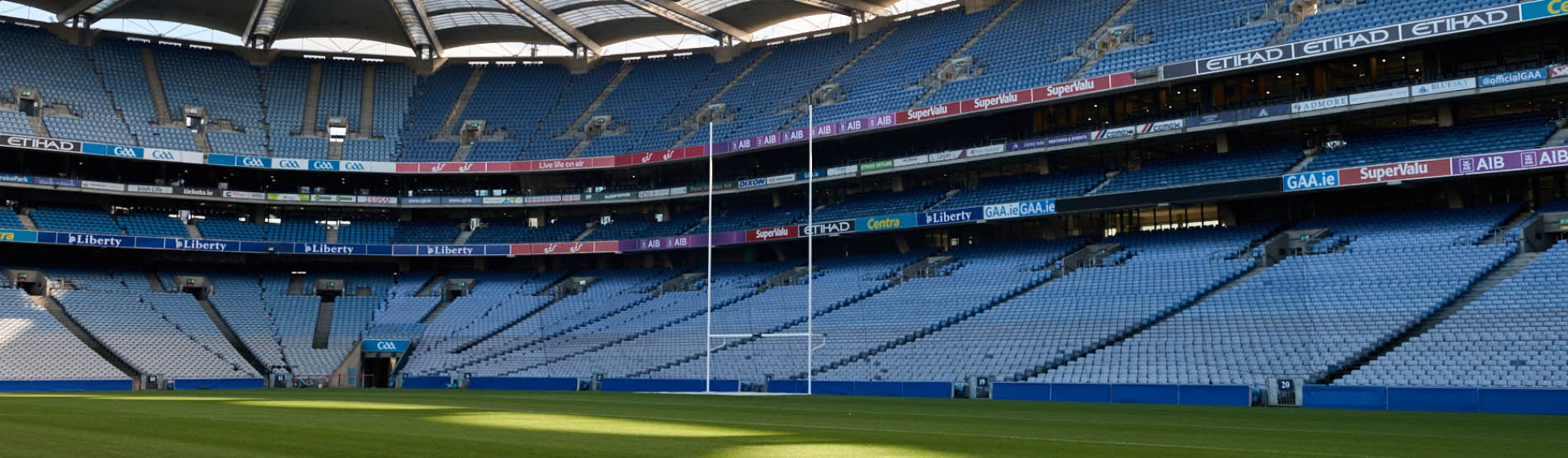 pitch side view at Croke Park stadium