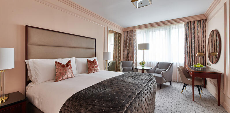 Interconnecting Luxury Two-Bedroom Suite at The Westbury Dublin; perfect for groups and families seeking a stylish, spacious retreat.